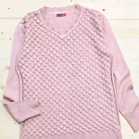 بلوز بافت گپ زنانه ترک طرح برجسته نگین‌دار