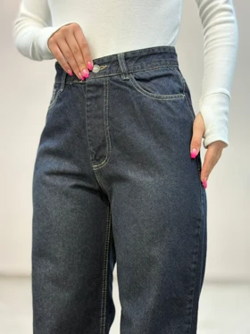 شلوار جین نیم بگ خامشور تینت 6322