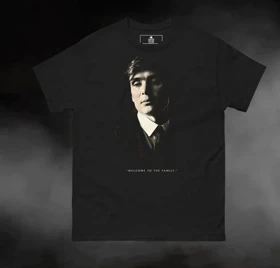 تیشرت کلاسیک پیکی بلایندرز | تیشرت peaky blinders طرح Welcome To The Family کد 111542