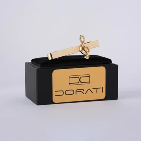 گیره کراوات طلایی مدل نت سل طلایی