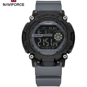 ساعت اورجینال NAVIFORCE 7133 فیلی قاب مشکی با جعبه و کارت گارانتی