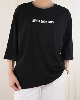 تیشرت مشکی never کد 29417