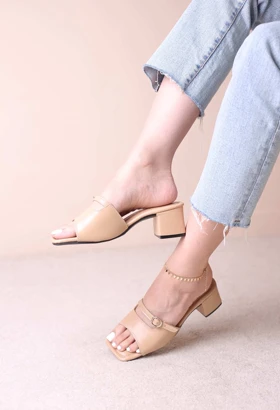 کفش صندل پاشنه‌دار زنانه کد 734