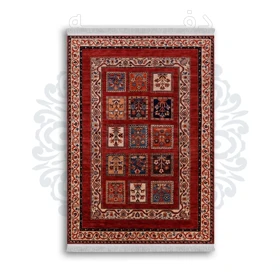 *جدید* فرشینه از جنس پارچه شانل مخمل ترک طرح فانتزی برند دفه کد 566