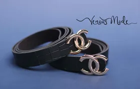 کمربند CHANEL مشکی طرحدار