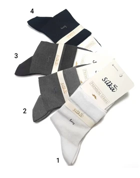 جوراب مردانه کلاسیک نیم ساق ایلیا سیلکا