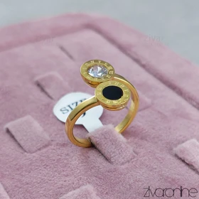 انگشتر زنانه بولگاری دورنگ 30121