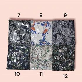 مانتو زنانه نخی گل‌دار وارداتی