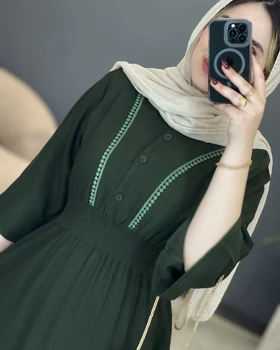 پیراهن پاپیون بهاره لینن