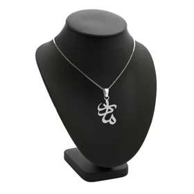 آویز اسم مادر و زنجیر نقره روز مادر نقره 925