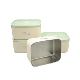 ظرف غذا لانچ باکس چهار قلو مدل Bag Food ظرفیت 3.6 لیتر به همراه کیف
