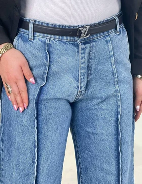 شلوار جین واید فرنوش کد : 141407