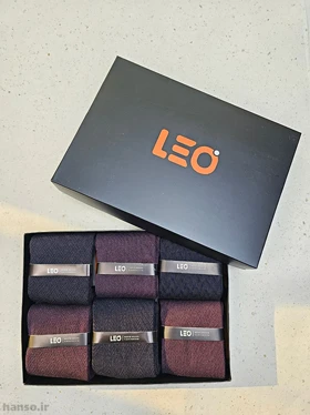 پک جوراب ساق‌دار لئو Leo کد 8128 - جعبه 6 جفتی
