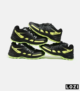 کفش کتانی کوهنوردی مشکی سبز زنانه و مردانه Salomon wings pro 2