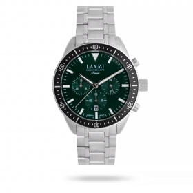 ساعت مچی مردانه لاکسمی بند استیل نقره ای کد Laxmi 8198