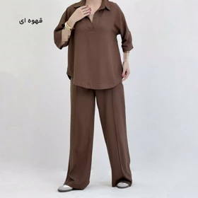 ست تونیک و شلوار زنانه لینن