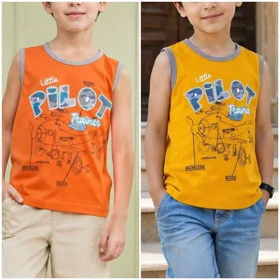 تاپ تک پسرانه طرح هواپیما pilot سایز 40 تا 55