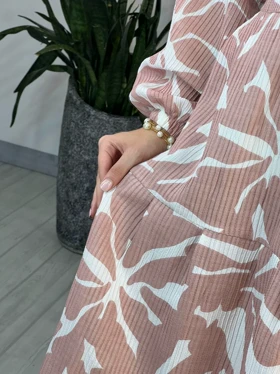 پیراهن مانتویی تندیس