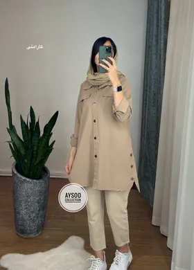 مانتو کتان پانیذ