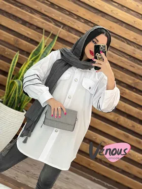 مانتو داکرون آستین سه زیپ