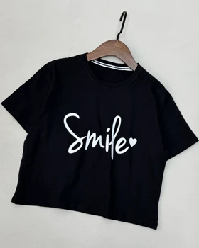 کراپ تیشرتی smile