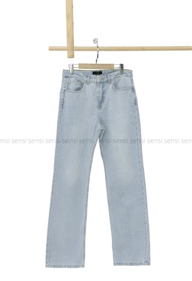شلوار جین نیم بگ استریت کد1004727