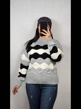 پلیور بافت مدل صدف