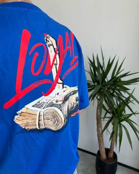 تیشرت یقه گرد LOYAL رنگ ابی