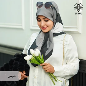 روسری ساتن ابریشم ابرا