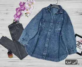 شومیز مانتویی جین