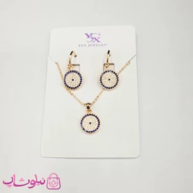 نیم ست زنانه ysx طرح چشم سایز درشت کد 700