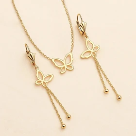 نیم‌ست ژوپینگ طرح پروانه آویزدار