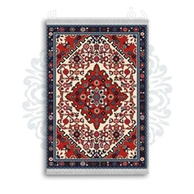 *جدید* فرشینه از جنس پارچه شانل مخمل ترک طرح فانتزی برند دفه کد 1858