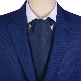 دستمال گردن مردانه طرحدار سورمه ای