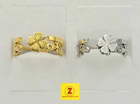 انگشتر استیل زنانه طرح طلا