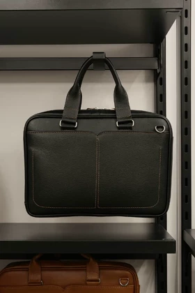 کیف اداری چرم طبیعی مدل ابرویی