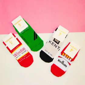 جوراب مچی طرح سیگار