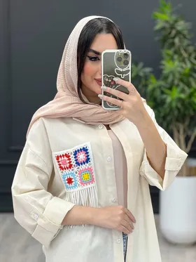 مانتو لینن نچرال تک جیب نما