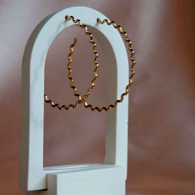 گوشواره حلقهای زیگزاگی دلین