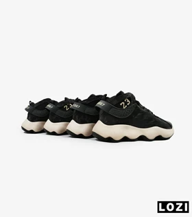کفش کتانی ساق‌دار مردانه مشکی کرم Nike air jordan 23