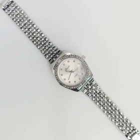 ساعت مچی زنانه باوک Baoke نگین‌دار با موتور کوارتز (نقره ای)