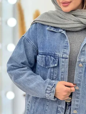 مانتو جین جیب پاکتی شادی