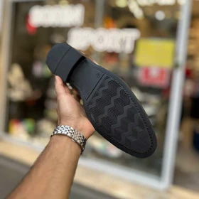 بوت چرم چلسی عسلی سایز بزرگ کد 5922