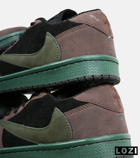 کفش کتانی مردانه قهوه ای مشکی سبز NIKE travis scott