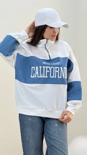 سویشرت نیم زیپ کالیفرنیا