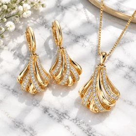 نیم ست ملکه انگلیس کد25z1257 - ژوپینگ استیل- بدلیجات ژوپینگ
