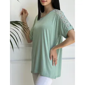 تیشرت سرشانه گیپوری 2