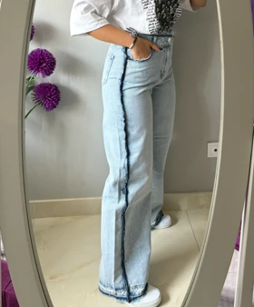 شلوار جین زنانه دیتیلدار وارداتی ترک