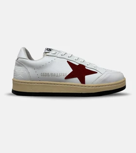 کتانی کژوال گلدن گوس سفید قرمز مردانه و زنانه مدل 9141 کفش اسپرت Golden Goose