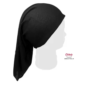 اسکارف مشکی ساده/کشی با ضخامت متوسط